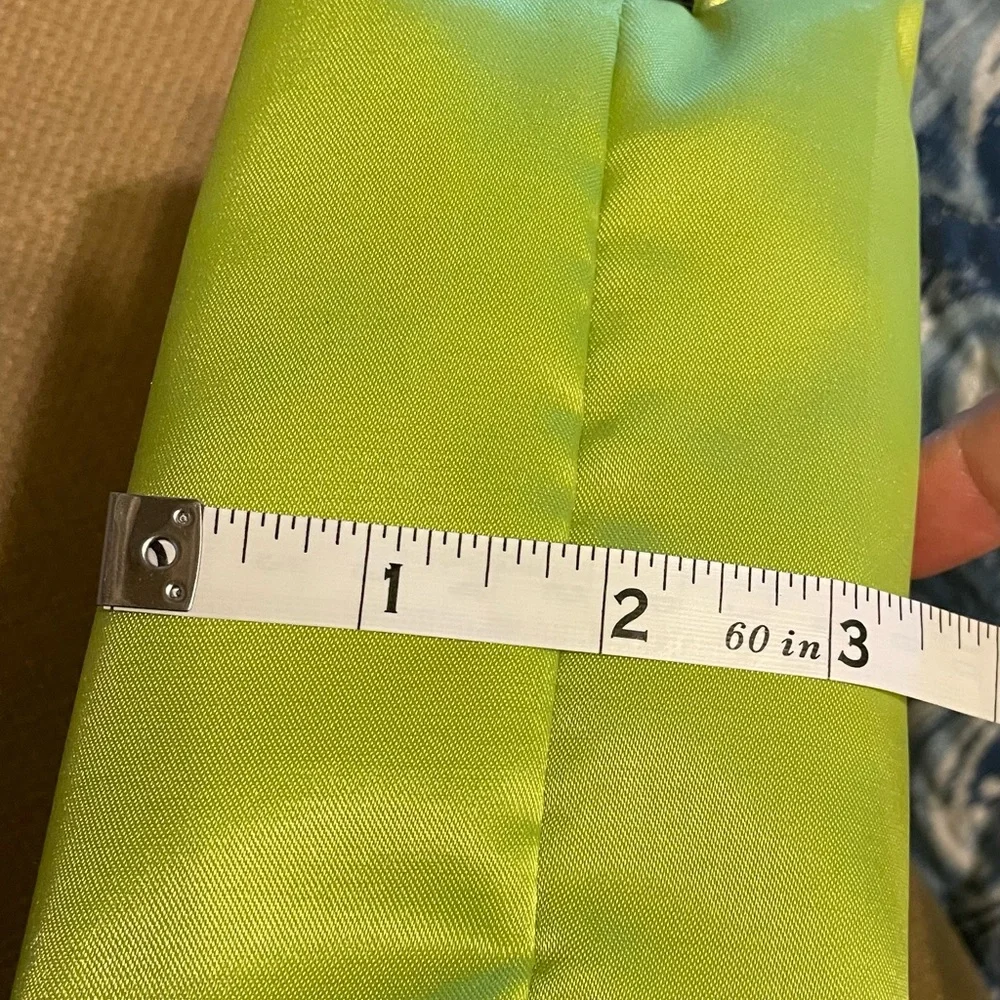 SOHO zippered travel bag NWT - lime green - nylon fabric for easy cleaning READ